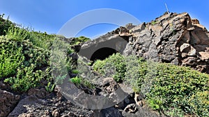 Etna: Grotta Pitagora tunnel di scorrimento lavico