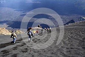 Etna landscape: the descent photo