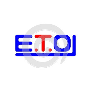 ETO letter logo creative design with vector graphic, ETO