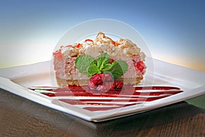 Eton mess cake photo