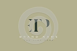 ETP abstract letter logo design