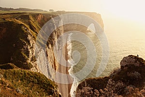 Etretat Aval Cliff in Normandy