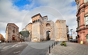 Etruscan Arch or Augustus Gate in Perugia, Italy photo