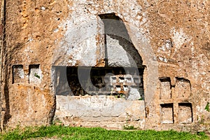 Etruscan catacombs in the ancient city of Sutri, Italy.