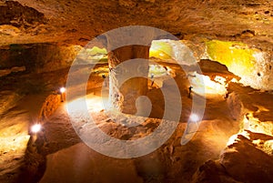 Etruscan chamber tombs in ancient Volterra photo