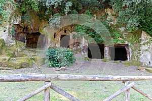 Etruscan medieval caves near Sutri