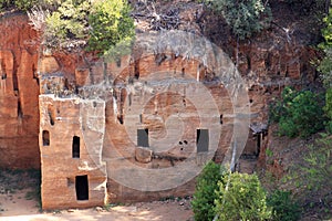 An etruscan necropolis, Populonia, Italy photo