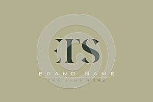 ETS abstract letter logo design