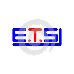 ETS letter logo creative design with vector graphic, ETS