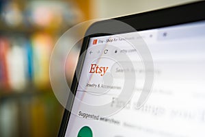 Etsy is an American e-commerce website focused on handmade or vintage items and craft supplies