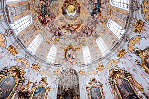 interiors of  Ettal abbey, bavaria, germany photo