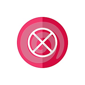 Etter X logo design, No stopping icon, cancel or delete symbol, cross sign vector