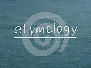 Etymology Concept Word