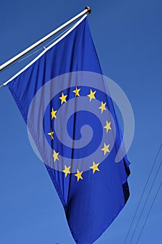 EU FLAG IN COPENHAGEN DENMARK