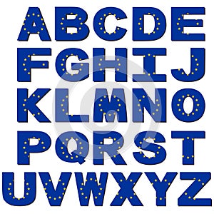 EU flag font