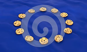 EU Privacy Directive Cookies GDPR flag