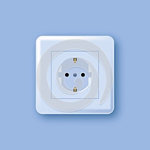 EU Standard Wall Socket, Socket Switch Plug Base, European Style Plug Panel, Type F. Power outlet