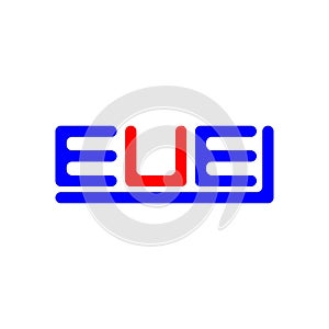 EUE letter logo creative design with vector graphic, EUE