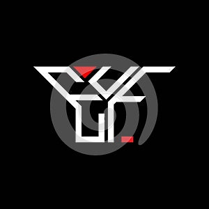 EUF letter logo creative design with vector graphic, EUF