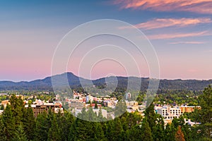 Eugene, Oregon, USA Skyline