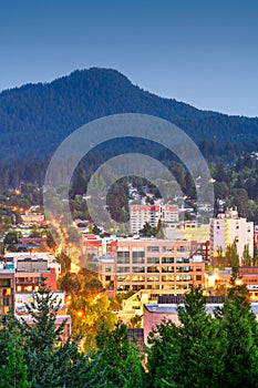 Eugene, Oregon, USA Skyline with Skinner Butte photo