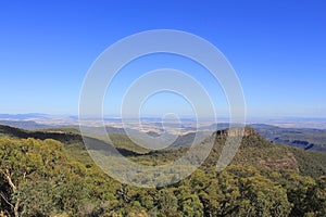 Euglah Rock and the Nandewar Ranges, New South Wales, Australia