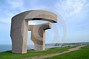 Eulogy of the Horizon, public monument in Gijon, Asturias, Spain