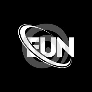 EUN logo. EUN letter. EUN letter logo design. Initials EUN logo linked with circle and uppercase monogram logo. EUN typography for