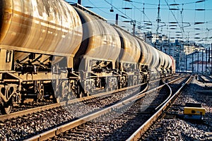 Eupean Train on the track