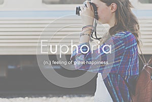 Euphoria Feeling Great Pleasure Happiness Concept