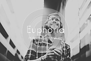 Euphoria Feeling Great Pleasure Happiness Concept