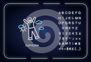 Euphoria neon light icon