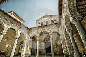 Euphrasian Basilica in Porec, Istria, Croatia.