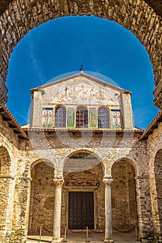 The Euphrasian Basilica in Porec town, Croatia