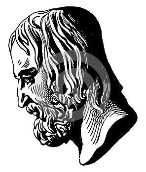 Euripides, vintage illustration