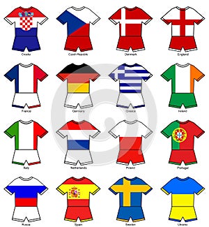 Euro 2012 european championship flag strips