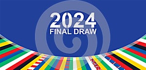 EURO 2024 final tournament Soccer European championship league Summer UEFA football games sign