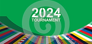 EURO 2024 final tournament Soccer European championship league UEFA Summer football games sign