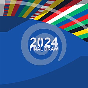 EURO 2024 final tournament Soccer European UEFA championship league Summer football games sign