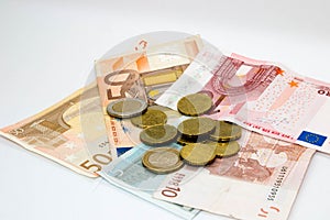 Euro Bank Notes and Coins