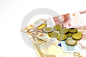 Euro Bank Notes and Coins