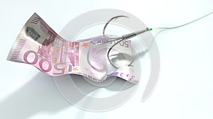 Euro Banknote Baited Hook