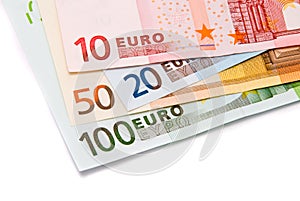 Euro banknotes