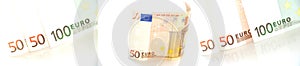 Euro banknotes photo