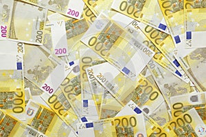 Euro banknotes background