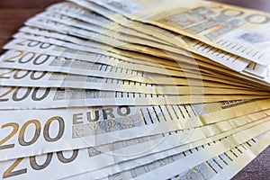 200 euro banknotes