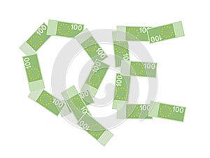 Euro banknotes are printed in Eurozone by EU Central bank