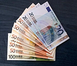 Euro bills