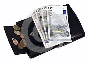 Euro bills incl. cents