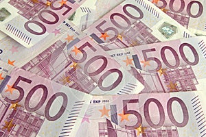 500 Euro bills